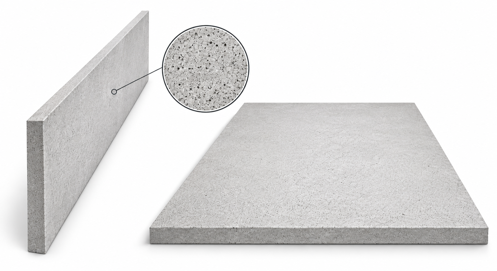 Yılpor hücresel beton panel yüzey örneği