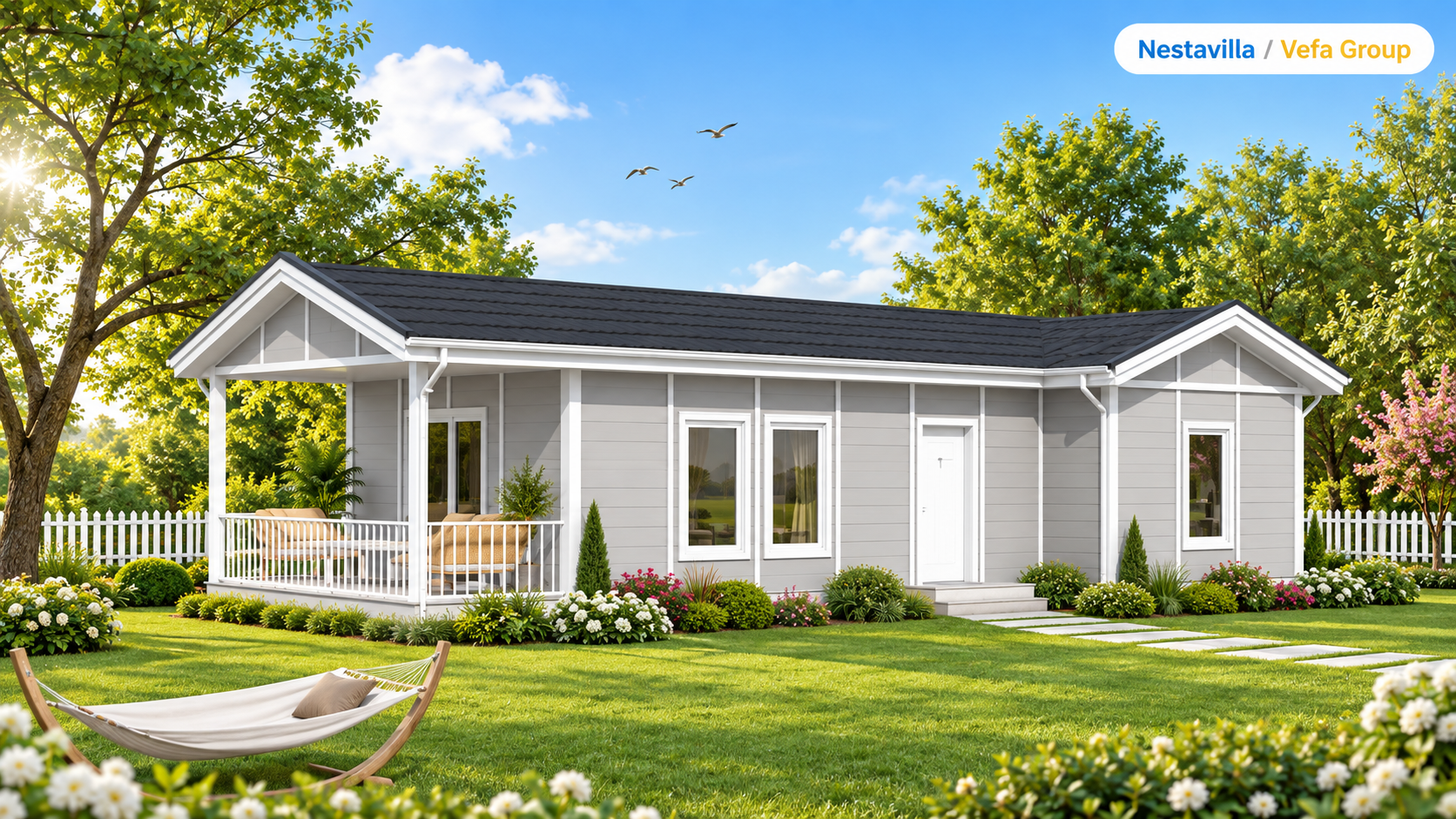 Nestavilla Begonya 79 m² prefabrik ev modeli