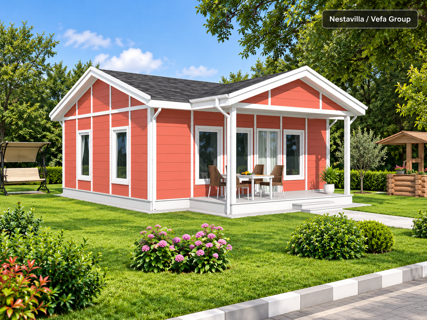 Nestavilla Lilyum 58 m² prefabrik ev modeli